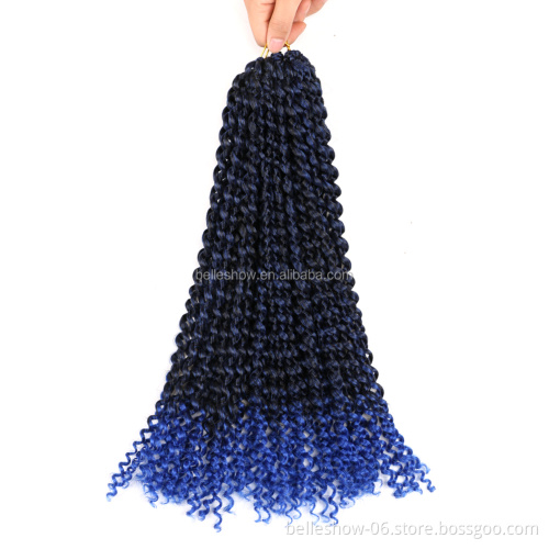Hot sell passion twist hair 18inch water wave 18 inch passion twist hair